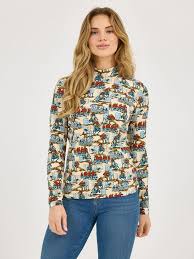 CL112371629 Wrangler Womens L/S - Cowboy Rodeo Print