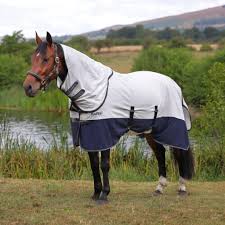 TKBLA081- Tempest Summer Shield Sheet w/ Mesh- White/Navy