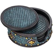 BG87-1475 Turquiose Coaster Set