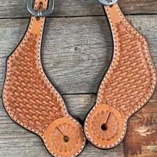 TKDZ2257 Spur Straps Basket Weave Light Oil