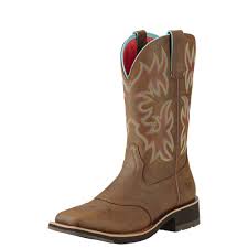 CL10018676 Ariat Ladies Cowboy Boot Delliah-Toasted Brown