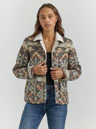 CL112353135 Wrangler Womens Jacket Aztec Multicolor