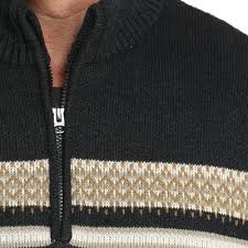 CLMWK1560005 Cinch Mens Knitted Zip Sweater