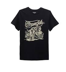 CL112368879 Wrangler Womens Tshirt- Roping Cowboy Print