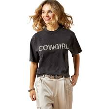 CL10065990 Ladies Ariat TShirt Pearl "Cowgirl"