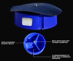 LEMINERALFEED Mineral Feeder Durabull Poly w/40" Rubber Flap