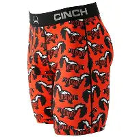 CLMXY6001025 RED Cinch Men's 9" Boxer Briefs "Stinker"