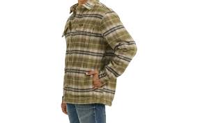 CL112353425 Jacket Wrangler Quilted Lined Shirt Jacket Plaid