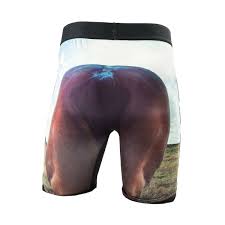 CLMXY6010001 White Cinch Men's Boxer Briefs "Horse"