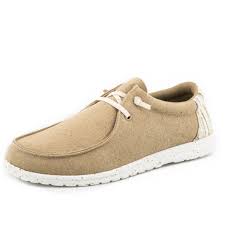 CL03-020-1793-3111-Roper Mens Shoe Tan Canvas w/ Multi Color Heel