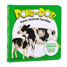 BGMDL31353 Poke-A-Dot Book - Farm Animal Families