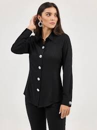 CL112371916 Ladies Wrabgle Concho Button Blouse