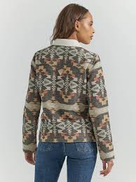 CL112353135 Wrangler Womens Jacket Aztec Multicolor
