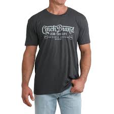 CLMTT1690727- Men's Cinch Tshirt "Cinch Brand Lead This Life" Navy