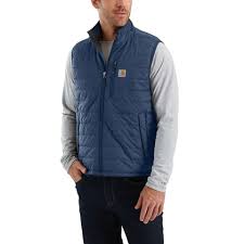 CLOV2286-Blue Vest Carhartt Rain Defender Lightweight Insulated