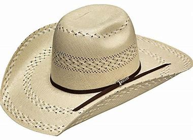 CLT73552-6 7/8 Cowboy Hat - Straw Twister Black Band 20X