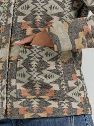 CL112353135 Wrangler Womens Jacket Aztec Multicolor