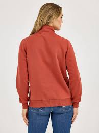CL112371636 Wrangler Ladies Pullover 1/4 Zip w/ Horseshoes