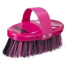 AC68-209--Pink Angled Soft/Med Bristled Brush