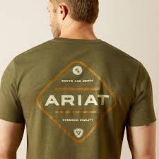 CL10062414 Ariat Men's Tshirt Front pocket w/Logo on Back