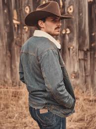 CL74260-Jacket Denim w/ Sherpa Lining