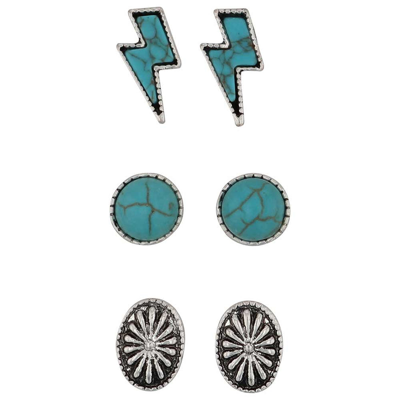 BGAER6043 Earings "Western Necessities" 3 pk