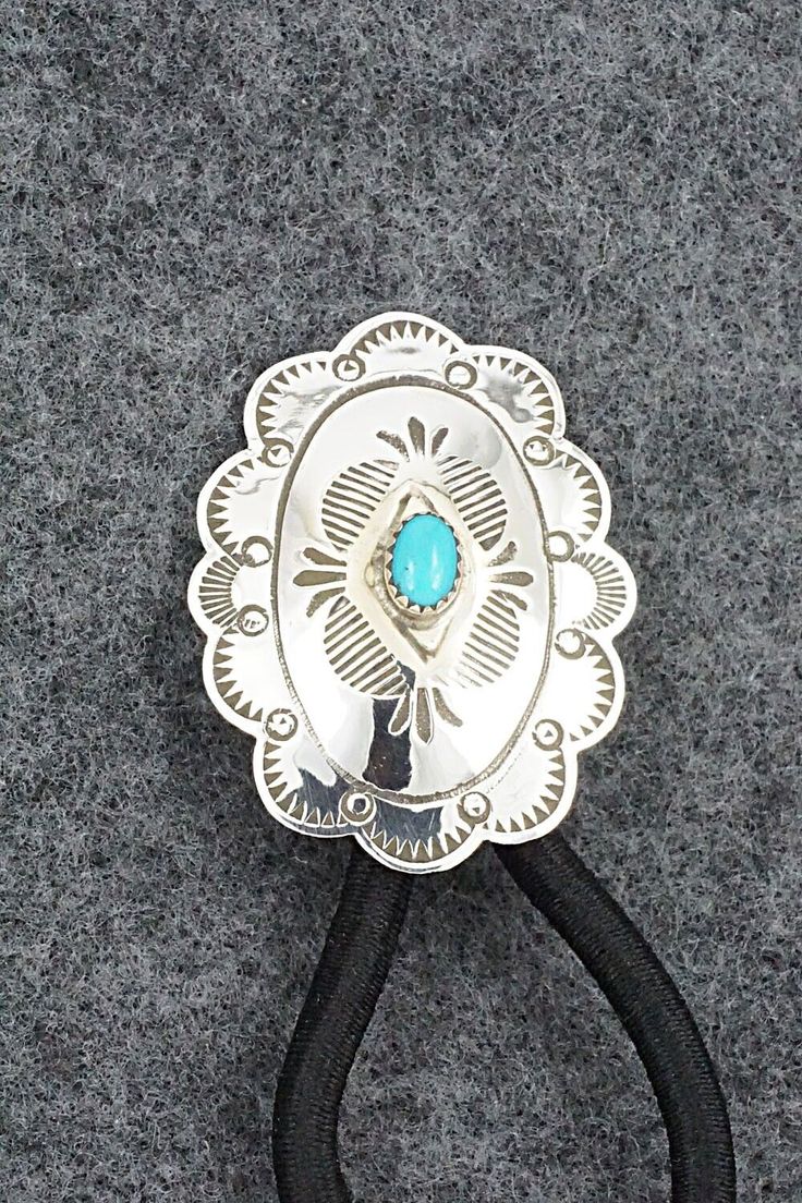 BG30483 Hair Tie Turquoise Sunburst