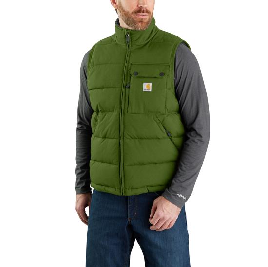 CL105475-Green Vest Carhartt Mens Montana Loose Fit- Insulated