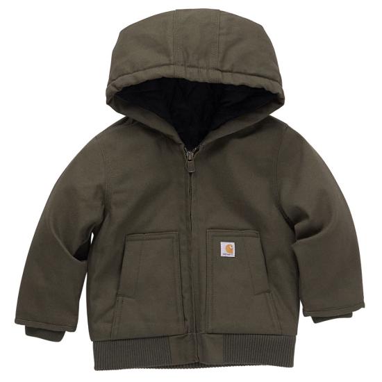 CLCP8430-2T-Olive Carhartt Jacket Active Fleece Lined