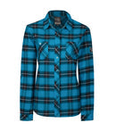 CLPF470-Blue/Blk P&F Ladies Plaid Flannel Shirt