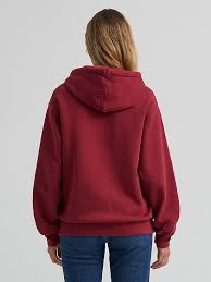 CL112382644- Wrangler Ladies Hoodie- Burgandy