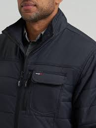 CL112382657- Wrangler Mens Rigs Jacket Insulated- Black