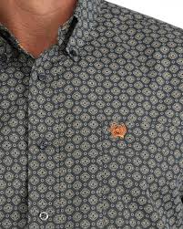 CLMTW1106131- Mens Cinch L/S  Geo Print- Navy