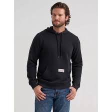 CL112379605- Wrangler Mens Hoodie- Black