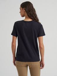 CL112379658- Wrangler Ladies Tshirt- Barrel Racer Black