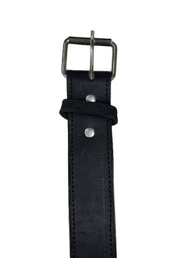 CLBELT-T1E-30"-Black Men's Plain Leather Belt