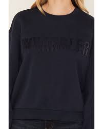 CL112380259- Wrangler Ladies Crewneck- Navy