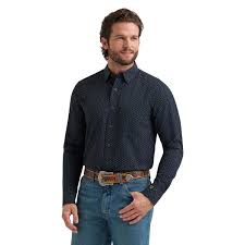 CL112381617- Wrangler Mens COJO- Performance- Black Diamond Print