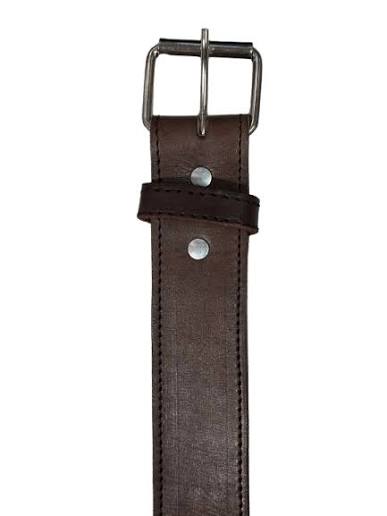 CLBELT-T1E-30"-Brown Men's Plain Leather Belt