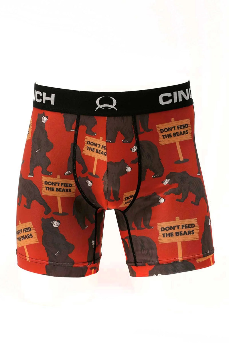 CLMXY6002028-S-Bears Men's Cinch Boxer Briefs 6" "BEARS"