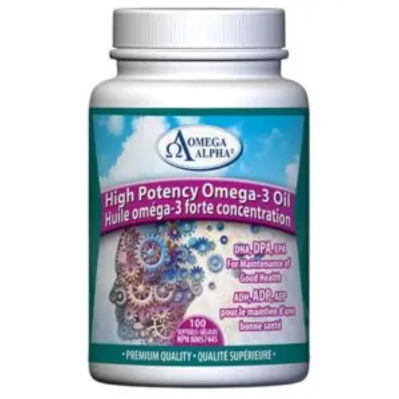 BG127586 Omega Alpha High Potency Omega-3 Oil (100 caps)
