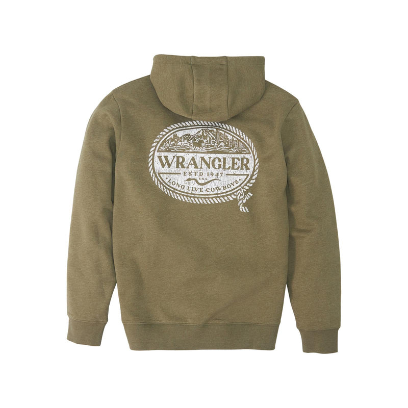 Cl112350060-S-Olive Gr Wrangler Hoodie - Cowboy Rope