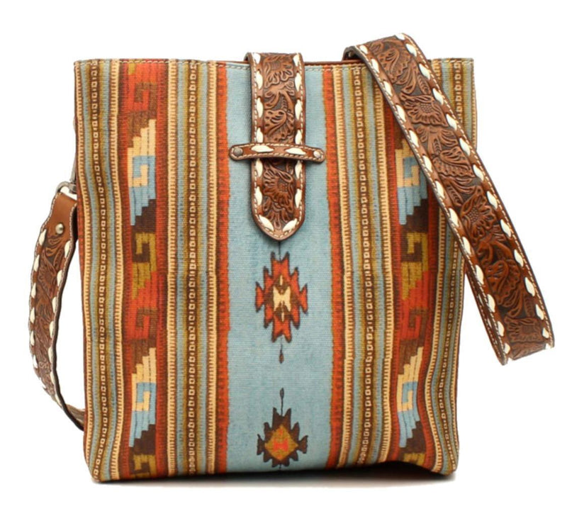 BGN770003497 Purse-Brown Crossbody Southwest Print