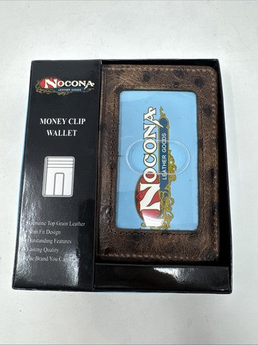 BGN5487702 Vinatge Leather Money Clip Wallet