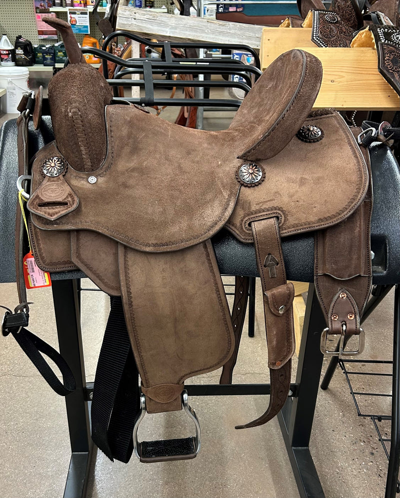 TK50044 NORTH ROCK Barrel Saddle 14" Full Roughout