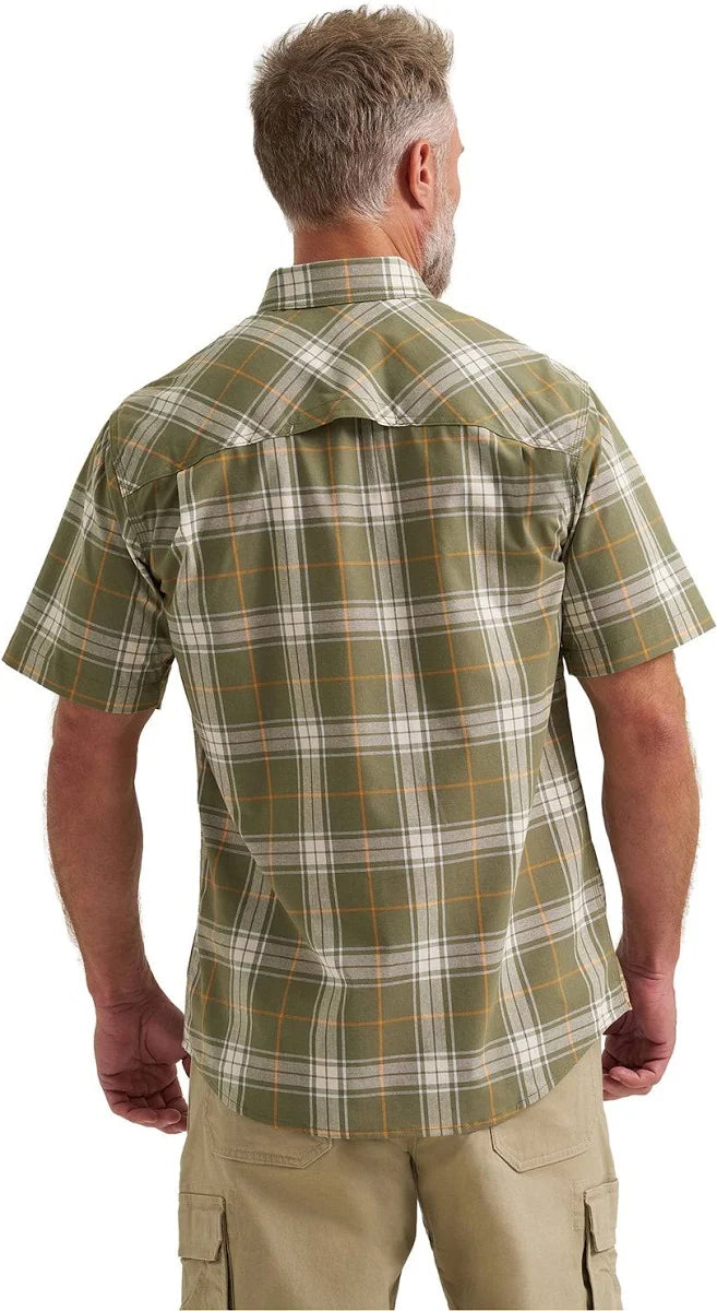 CL112382554-Wrangler Riggs Men's Foreman Flannel Button up- Green/Navy