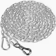 PS147-09320 Dog Tie Out Chain Welding Link 3.8mm 20'