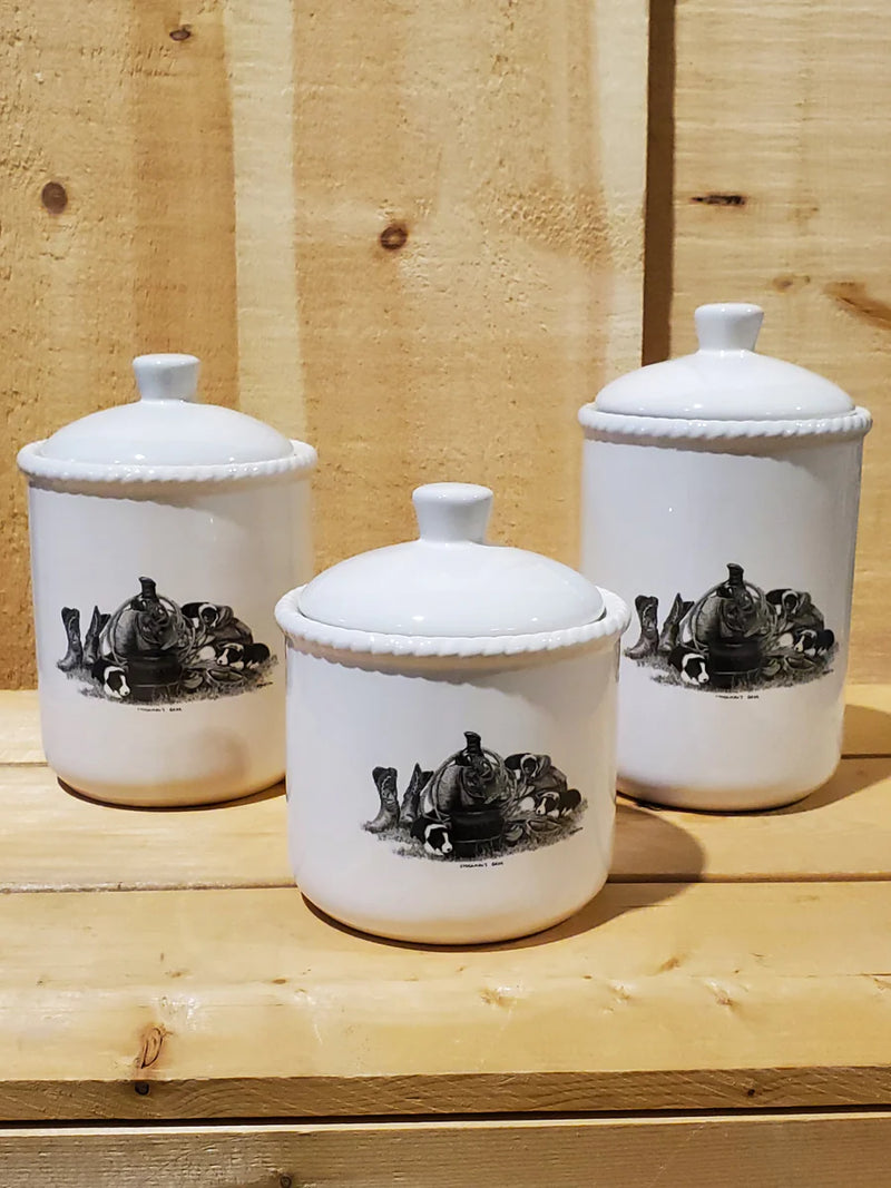 Bernie Brown Canister Set 3 Pcs