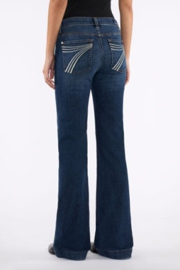 CL7U300C49 7 For All Mankind Women's Dojo Trouser "White/Green 7s"
