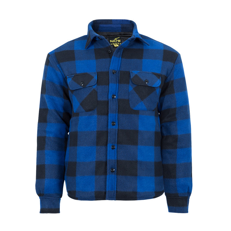CLWK055-L-Blue Brushed Polar Fleece Shirt